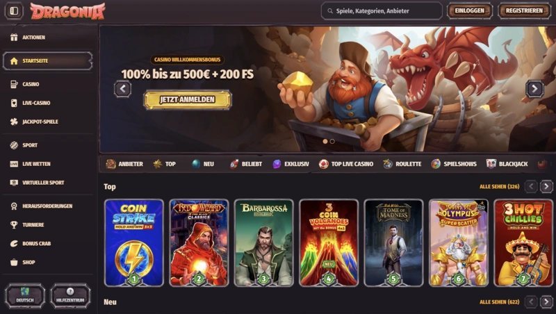 Dragonia casino login, dragonia